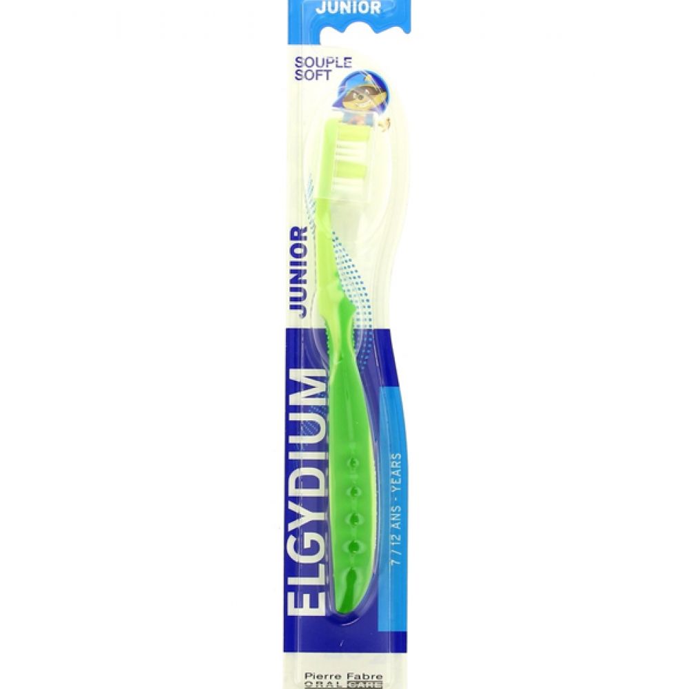 Elgydium Brosse à dents junior 7 12 ans Brosse souple