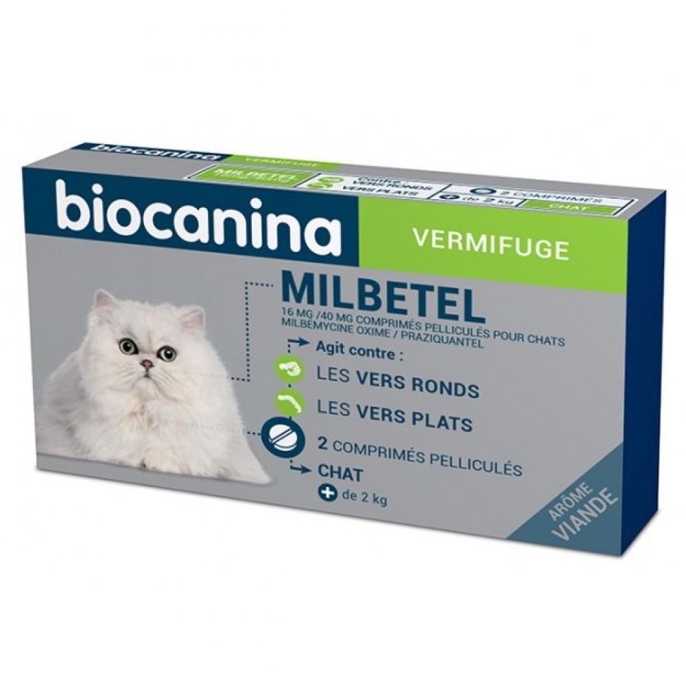 Biocanina Milbetel Vermifuge Chat Kg Boite De Comprim S