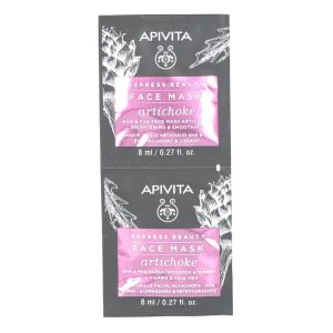 Apivita -Masque visage -Artichaut - lissant éclaircissant - 2X8Ml