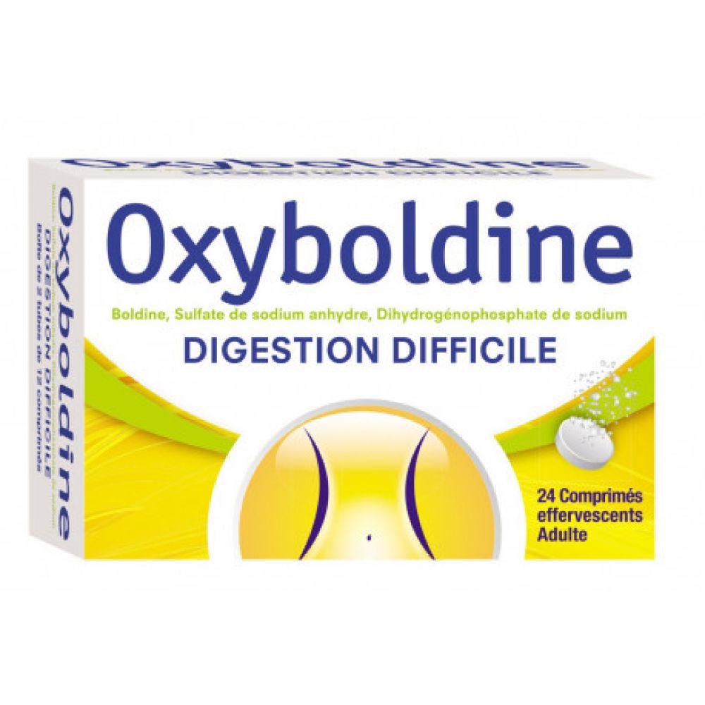 oxyboldine digestion difficile 24 comprimés