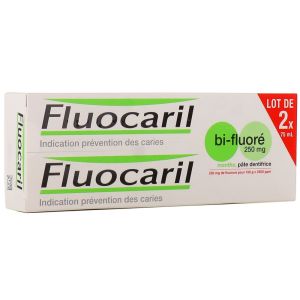 Fluocaril - Dentifrice bi-fluoré 250mg Menthe - 2x75ml