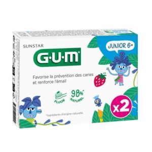 Gum - Dentifrice Junior 6+ lot de 2 - 50mLX2