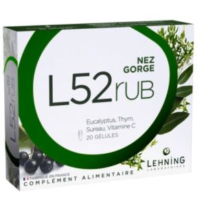 Lehning - L52 rub nez gorge - 20 gélules