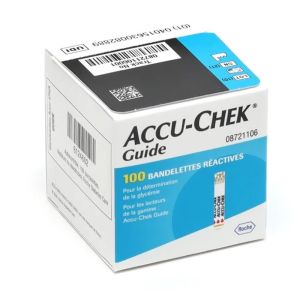 Roche - Accu Chek Guide 100 Bandelettes