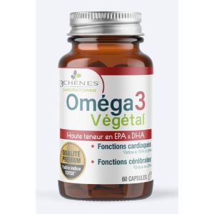 Les 3 chênes - Oméga 3 végétal - 60 capsules