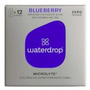 Waterdrop - microlyte blueberry sans sucre - 12 cubes