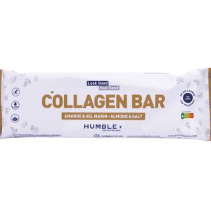 Humble+ - Collagen bar amande & sel marin - 46g