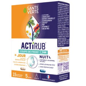 Santé Verte - Actirub coups de froid - 15 comprimés