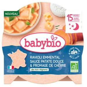 Babybio - Ravioli emmental / sauce patate douce / fromage de chèvre - 190g