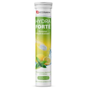 Forté Pharma - Hydra Forté booster d'hydratation goût citron menthe - 24 comprimés effervescents