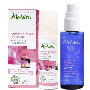Melvita - Nectar de roses Soin de jour 40ml + eau florale de rose 50ml