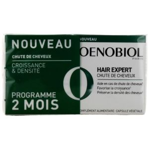 Oenobiol - Hair expert chute de cheveux - programme 2 mois - 60 capsules
