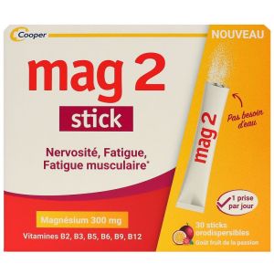 Cooper - Mag 2 Stick magnésium 300mg - 30 sticks