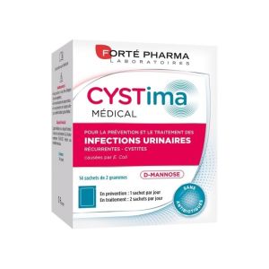 Forté pharma - Cystima médical infections urinaires et cystites - 14x2g