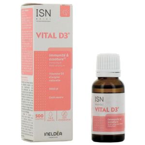 Ineldea - Vital D3® Vitamine D3 1000UI - 500 gouttes