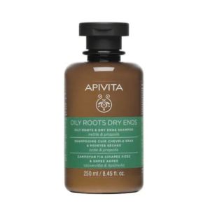 Apivita - Shampooing cuir chevelu gras et pointes sèches - 250ml