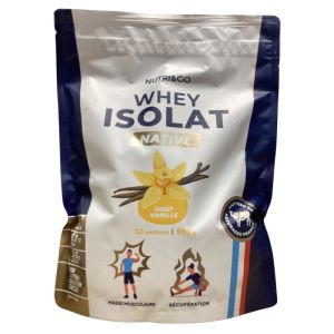 Nutri&Co - Whey Isolat Native gout vanille - 900g
