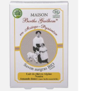 Maison Berthe Guilhem - Savon surgras lait de chèvre neutre - 100 g