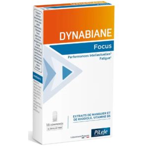 Pileje - Dynabiane - Focus - Performances intellectuelles et fatigue - 15 comprimés