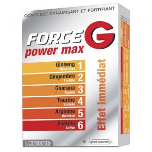 Force G - Energie immédiate - 10 ampoules