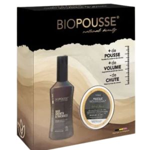 Biopousse - Coffret Lotion pousse des cheveux anti chute et son masque