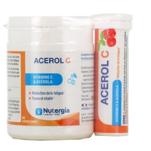 Nutergia - Acerol C - offre spéciale + 1 tube offert