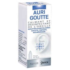 P&G Health France - Auri goutte - calmant et désinfectant de l'oreille - Fl15mL