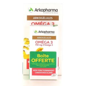 Arkopharma - Santé cardiovasculaire Oméga 3 - 180 capsules + 60 offertes