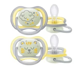 Avent - Ultra Air Nighttime 2 Sucettes Orthodontiques 18+ Mois