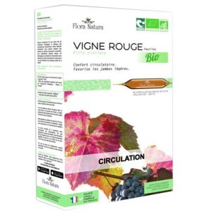 Flora Natura - Vigne rouge circulation - 20 ampoules