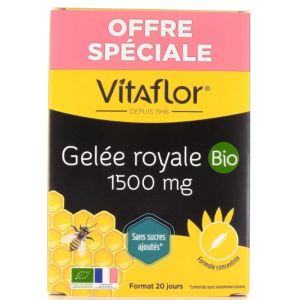 Vitaflor - Gelée Royale Bio 1500Mg - 20 ampoules