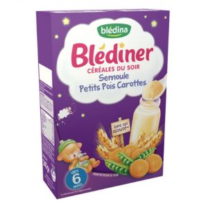 Blédina Blediner Cereales Du Soir Riz Carottes Sans Gluten Des 4 A 6 Mois  12 Dosettes