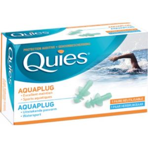 Quies - Aquaplug protection auriculaire - 1 paire réutilisable