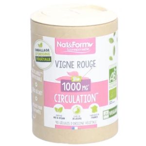 Nat & Form - Vigne rouge Bio - Gélules - 90 gélules