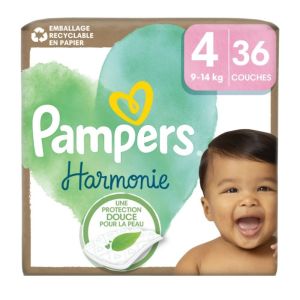 Pampers - Harmonie taille 4 - 36 couches