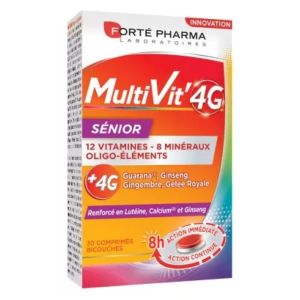 Forté Pharma - MultiVit' 4G Senior - 30 comprimés bicouches