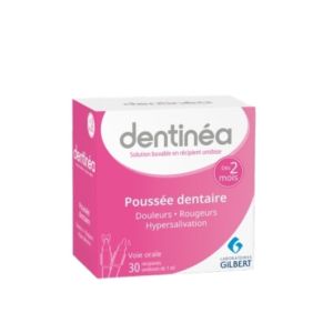 Gilbert - Dentinea solution buvable poussée dentaire - 30 unidoses 1ml