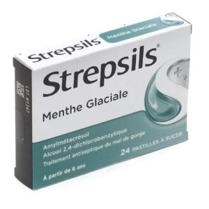 Reckitt - Strepsils Pastille Menthe Glaciale - 24 pastilles