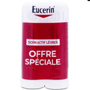 Eucerin - Lip Active Soin actif des lèvres - Lot de 2 sticks