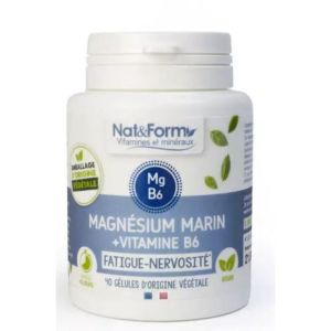 Nat & Form - Magnésium marin / Vitamine B6 - 40 gélules