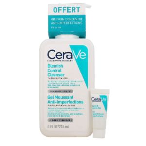 Cerave - Ma routine SOS anti boutons - Gel moussant anti imperfections + Soin concentré anti imperfections