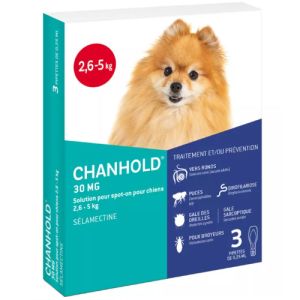 Clément Thékan - Chanhold 30mg pour chiens 2,6-5kg - 3 pipettes