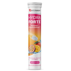 Forté Pharma - Hydra Forté booster d'hydratation goût mangue passion - 24 comprimés effervescents