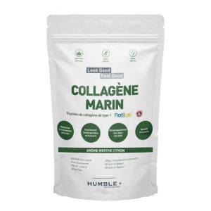 Humble+ - Collagène marin naticol arôme menthe-citron - 300g