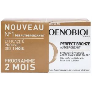 Oenobiol - perfect bronze autobronzant - programme 2 mois - 60 capsules