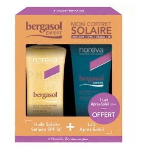 Bergasol - expert - Huile solaire satinée SPF50 150 ml + Lait Après-soleil 100 ml