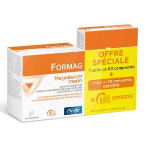 Pileje - Formag Magnéisum marin Offre spéciale 3 mois +1 mois offert