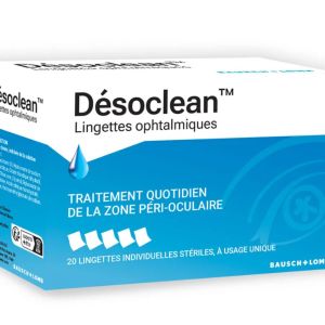 Bausch et Lomb - Désoclean lingettes ophtalmiques -  20 lingettes stériles