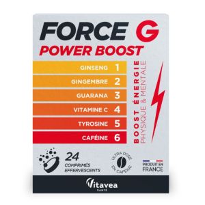 Nutrisanté Force G power boost - 24 comprimés effervescents