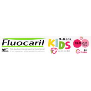 Fluocaril - Dentifrice bi fluoré 100mg 3-6ans Fraise - 50ml